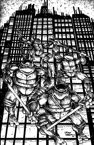 Teenage Mutant Ninja Turtles #20 : Numéro Spécial 300e Edition Variantes Noir & Blanc avec Dessins Complets d'Eastman & Laird