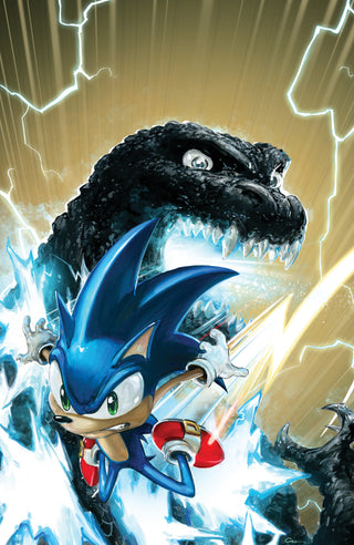 Sonic the Hedgehog x Godzilla #1 Couverture Variante RI (100) (Crain Full Art)