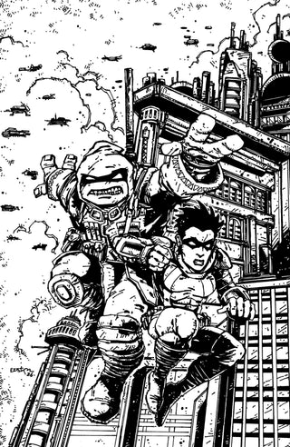 Teenage Mutant Ninja Turtles: The Last Ronin--Training Day Variant RI (50) (Eastman Full Art N&B)