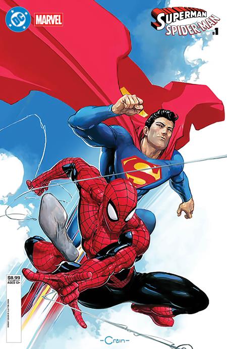 DC / Marvel: Superman / Spider-Man #1 Cover D Clayton Crain Variant