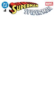 DC / Marvel: Superman / Spider-Man #1 Cover Z Blank Wraparound Variant