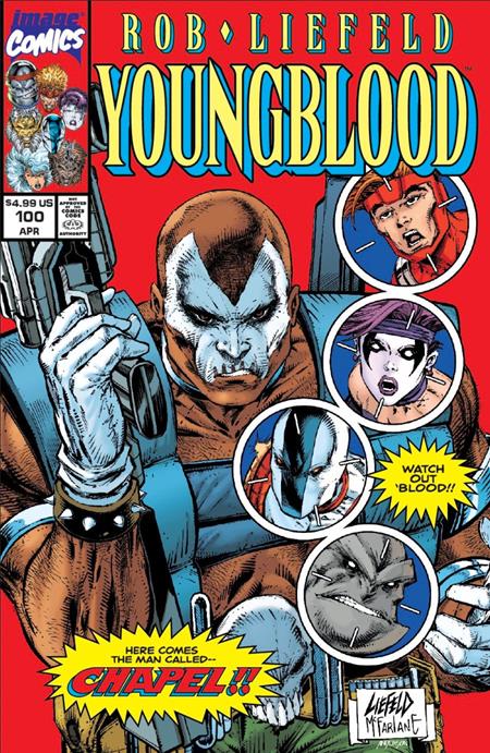 Youngblood #100 Cover G Rob Liefeld & Todd McFarlane Retro Variant - Cover