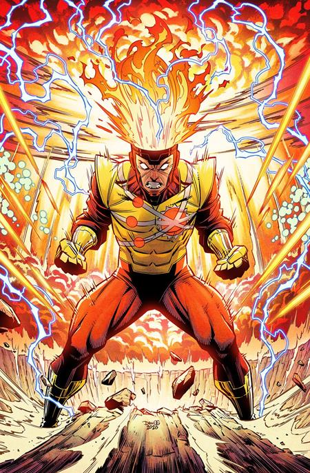 Fury of Firestorm #1 Second Printing Diego Olortegui Card Stock Variant - Cover