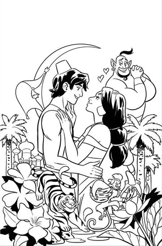Aladdin #1 Cover K 1:15 Natacha Bustos Line Art Virgin Variant