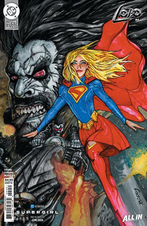 Lobo #4 Cover E Simon Bisley Supergirl Movie Card Stock Variant