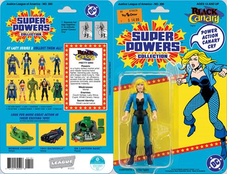 JUSTICE LEAGUE OF AMERICA #200 FACSIMILE EDITION CVR B JASON GEYER & ALEX SAVIUK BLACK CANARY SUPER POWERS ACTION FIGURE VAR Cancelled — Cover