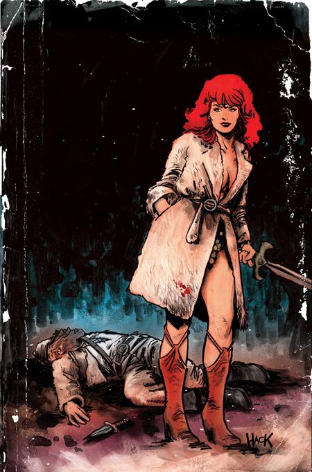 Red Sonja Noir: The Plunder and the Princess #1 One-Shot Lesley Leirix Li Metal Premium Variant - Cover