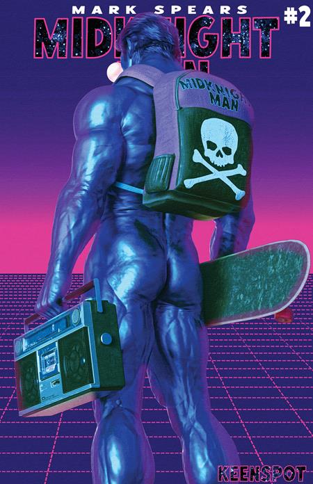 MARK SPEARS MIDKNIGHT MAN #2 CVR E MARK SPEARS ELECTRIC BLUE VAR — Cover