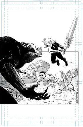 LOST FANTASY #12 CVR D INC 1:50 ALEX DIOTTO VIRGIN RAW ART VAR