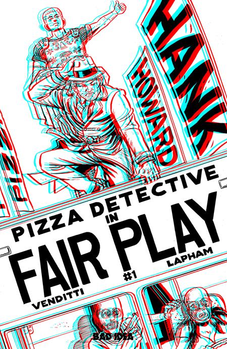 Hank Howard Pizza Detective: The Fair Play #1 (One Shot) Cvr E Inc 1:50 David Lapham 3D Edition Var - Cover