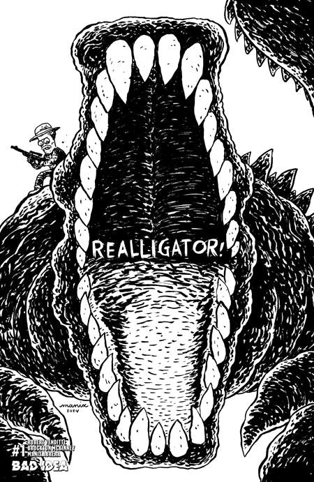 Realligатор #1 (One Shot) Cvr F Inc 1:20 Manix Abrera BW Var - Cover
