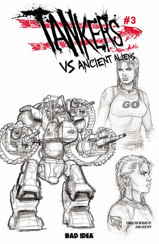 Tankers vs Ancient Aliens #3 (Of 4) Cvr C Juan Jose Ryp Design Var