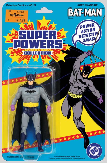Detective Comics #27 Facsimile Edition Cvr B Jason Geyer & Alex Saviuk First Appearance Batman Super Powers Action Figure Card Stock Var (2026) - Cover
