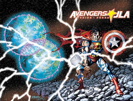 Avengers JLA #4 Facsimile Edition Cvr A George Perez Wraparound — Cover