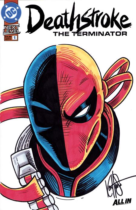 DF Deathstroke the Terminator #1 Signed and Remarked by Ken Haeser - Cover