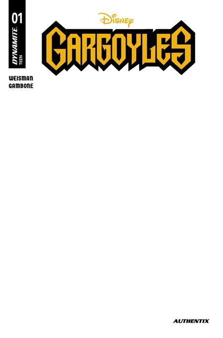 Gargoyles #1 (2026) Cvr E Blank Authentix Var - Cover