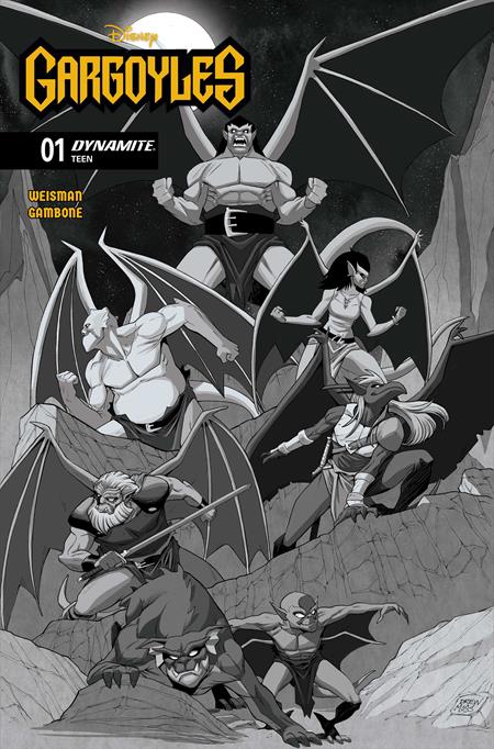 Gargoyles #1 (2026) Cvr K Inc 1:15 Drew Moss Line Art Var - Cover