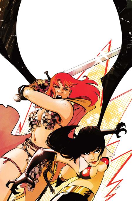 Vampirella vs Red Sonja Red City #1 Cvr K Inc 1:20 Sebastian Piriz Virgin Var - Cover