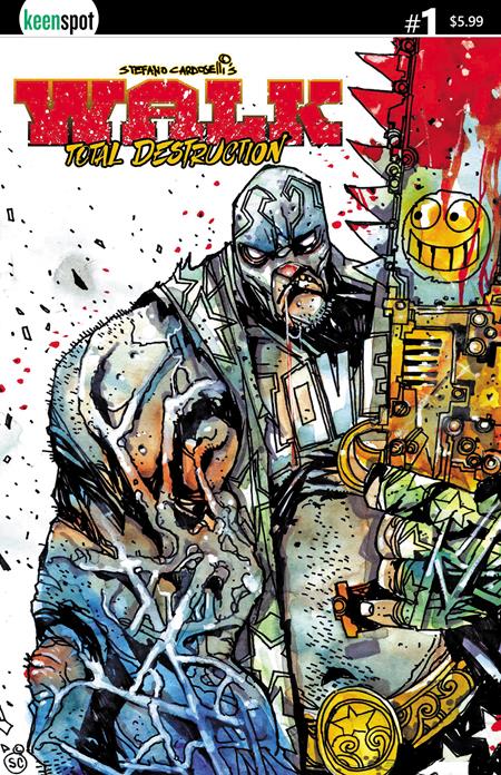Walk Total Destruction #1 (One Shot) Cvr A Stefano Cardoselli Smileysaw - Cover