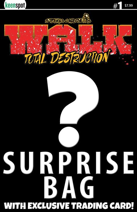 Walk Total Destruction #1 (One Shot) Cvr B Stefano Cardoselli Surprise Cover Bagged with Trading Card Var - Cover