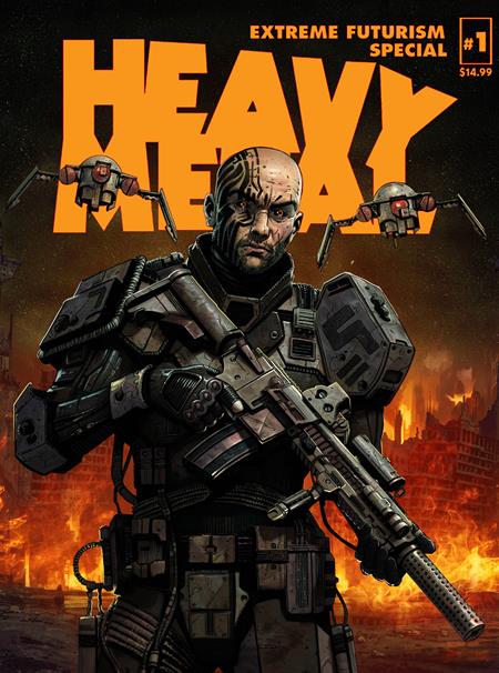 Heavy Metal Magazine Special Extreme Futurism #1 Cvr B Sedat Oezgen Carlos Cabrera Var (MR) - Cover