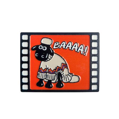 Wallace & Gromit Shaun Enamel Pin Badge - Cover