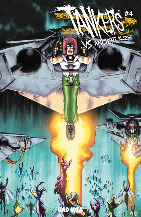 TANKERS VS ANCIENT ALIENS #4 (OF 4) CVR A RAPHAEL POOL — Cover