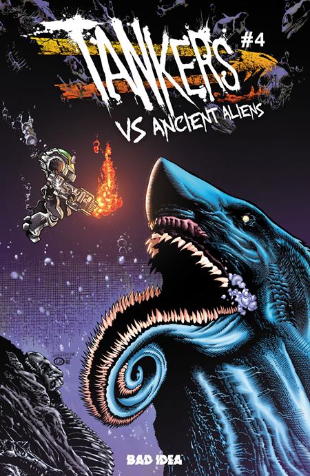 TANKERS VS ANCIENT ALIENS #4 (OF 4) CVR B JOSHUA DERSTINE & JOHN LIVESAY VAR — Cover