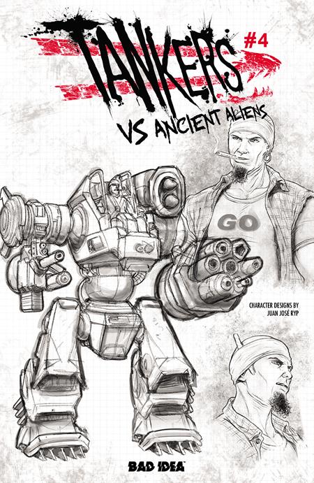 TANKERS VS ANCIENT ALIENS #4 (OF 4) CVR C JUAN JOSE RYP DESIGN VAR — Cover