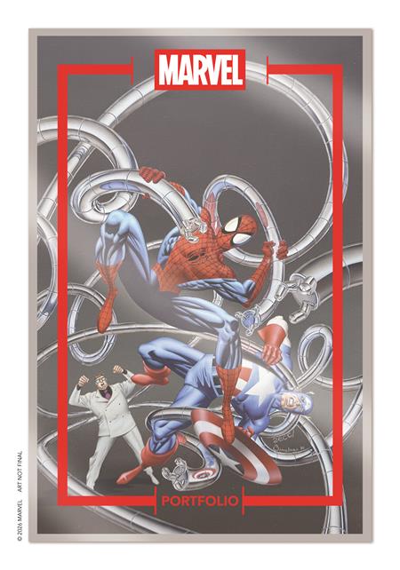 MARVEL PORTFOLIO OF MIKE ZECK SPIDER-MAN & CAPTAIN AMERICA 9 PRINT SET — Cover