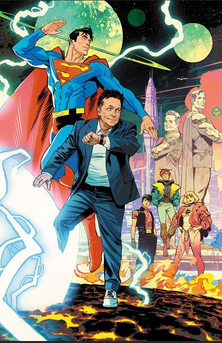 LEGION OF SUPER-HEROES #1 CVR H DAN MORA MICHAEL J FOX CAMEO CARD STOCK VAR — Cover