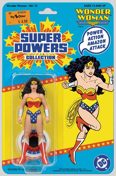 WONDER WOMAN #72 FACSIMILE EDITION CVR B JASON GEYER & ALEX SAVIUK WONDER WOMAN SUPER POWERS CARD STOCK VAR — Cover