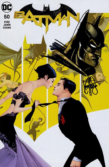 DF BATMAN #50 DF EXCLUSIVE VARIANT SIGNED AND REMARKED BY KEN HAESER WITH A BATMAN HEAD SKETCH — Cover