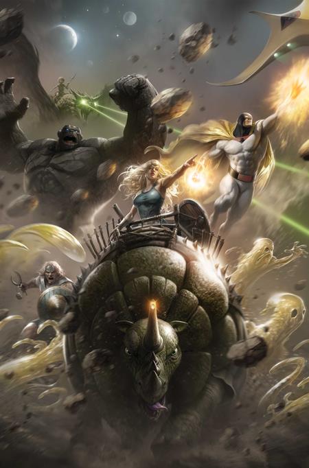 SPACE GHOST VS THE HERCULOIDS #1 CVR G FRANCESCO MATTINA METAL PREMIUM COVER VAR — Cover
