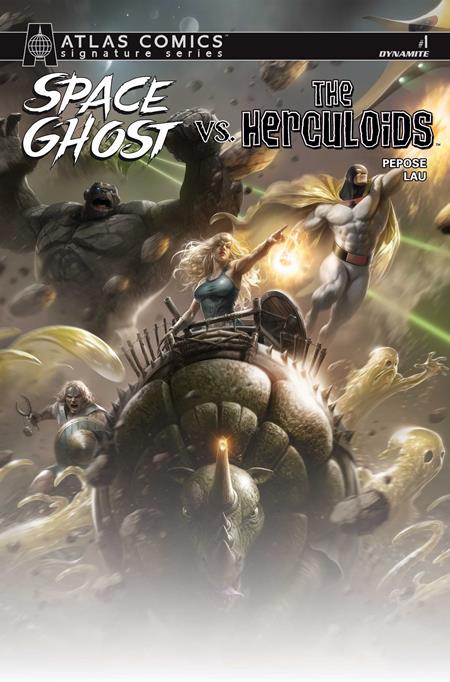 SPACE GHOST VS THE HERCULOIDS #1 CVR J FRANCESCO MATTINA ATLAS EDITION SIGNED BY DAVID PEPOSE VAR — Cover