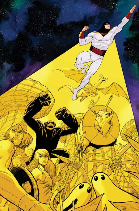 SPACE GHOST VS THE HERCULOIDS #1 CVR N INC 1:25 DREW MOSS VIRGIN VAR — Cover