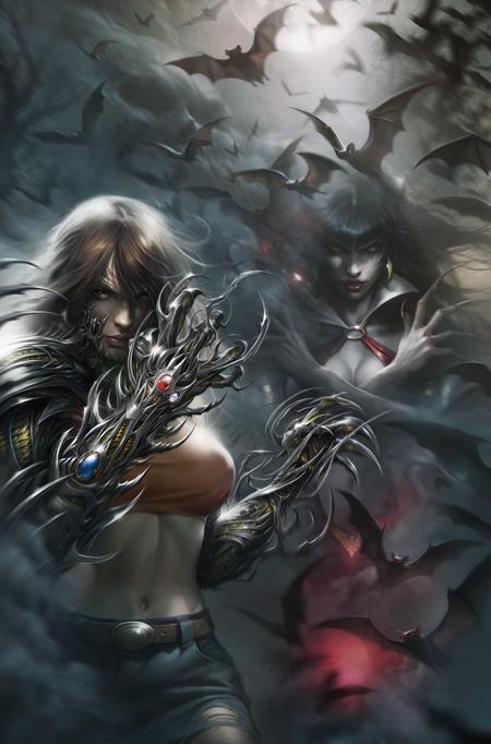 VAMPIRELLA X WITCHBLADE SPECIAL #1 (ONE SHOT) CVR L INC 1:20 FRANCESCO MATTINA VIRGIN VAR — Cover