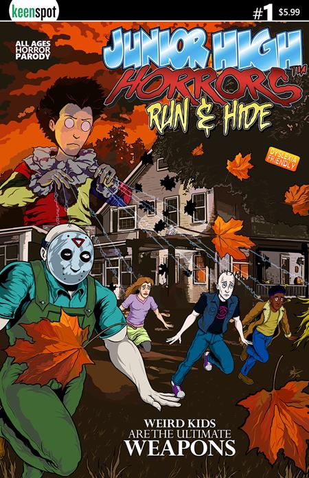 JUNIOR HIGH HORRORS RUN & HIDE #1 (ONE SHOT) CVR A ERIC KENT WEAPONS SPOOF BAGGED WITH TRADING CARD — Cover