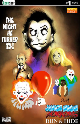 JUNIOR HIGH HORRORS RUN & HIDE #1 (ONE SHOT) CVR B ROB POTCHAK THE NIGHT HE TURNED 13 VAR
