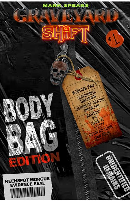 MARK SPEARS GRAVEYARD SHIFT #1 CVR D MARK SPEARS BODY BAG EDITION BLIND BAG WITH BONUS TRADING CARD VAR — Cover