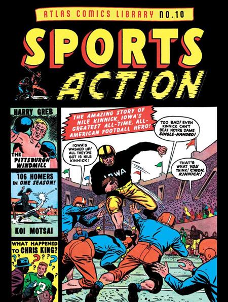 ATLAS COMICS LIBRARY HC NO 10 SPORTS ACTION (MR) — Cover