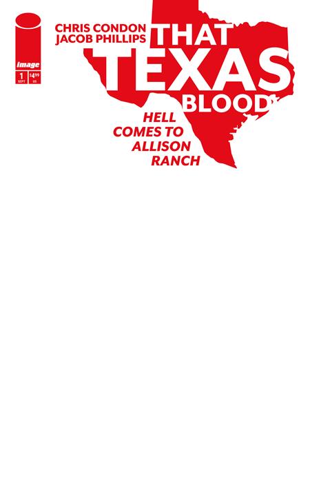 THAT TEXAS BLOOD HELL COMES TO ALLISON RANCH #1 (OF 6) CVR E BLANK SKETCH VAR (MR) — Cover