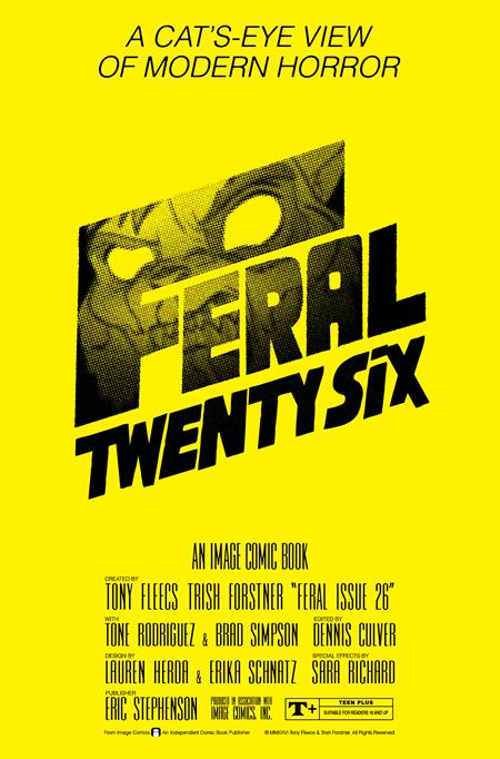 FERAL #26 CVR B TONY FLEECS & TRISH FORSTNER THE SHINING HOMAGE VAR — Cover