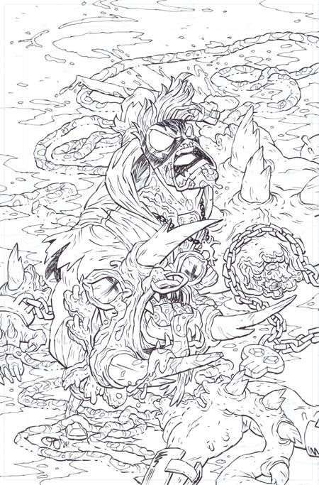 FINAL BOSS #10 CVR E INC 1:25 TYLER KIRKHAM B&W VIRGIN VAR (MR) — Cover