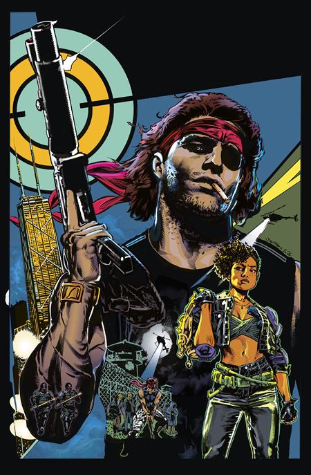 ESCAPE FROM NEW YORK ESCAPE FROM CHICAGO #1 CVR G INC 1:10 STEPHEN MOONEY VIRGIN CARD STOCK VAR — Cover