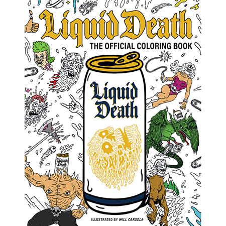 LIQUID DEATH TP THE OFFICIAL COLORING BOOK — Cover