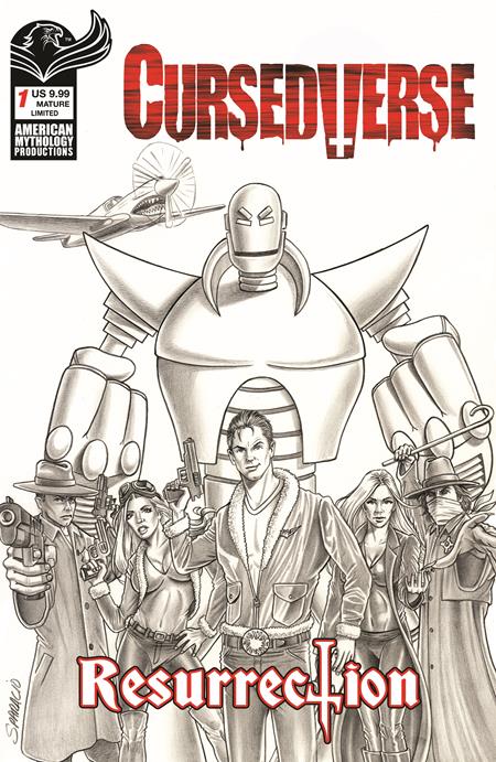 CURSEDVERSE RESURRECTION #1 CVR E MARK SPARACIO LTD B&W VAR — Cover