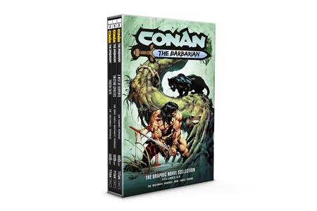 CONAN THE BARBARIAN HC VOL 04-06 SLIPCASE SET REGULAR EDITION ROBERTO DE LA TORRE (MR) — Cover