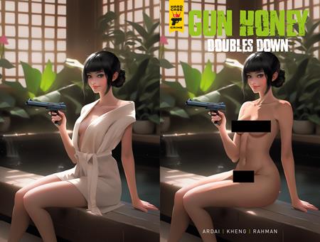 GUN HONEY DOUBLES DOWN #4 (OF 4) CVR E RARE TEMPTER WRAPAROUND NUDE CLOTHED BAGGED VAR (MR) — Cover