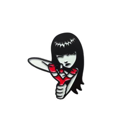 EMILY THE STRANGE BULLSEYE ENAMEL PIN BADGE — Cover